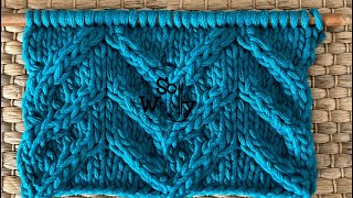 How to Knit the Half Heart Stitch Pattern aka Reverse Stag Horn  So Woolly [upl. by Andonis644]