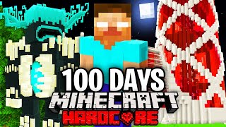 I Survived 100 Days as HEROBRINE in Hardcore Minecraft Heres What Happened [upl. by Ahl379]