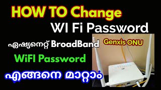 How To Change WI FI Password in Genxis Modem  Technotraveller  Malayalam [upl. by Nickola]