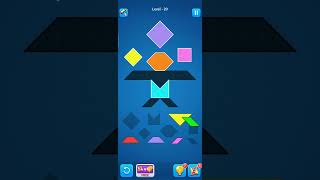 tangram polygrams puzzle gameplay level 20 [upl. by Whitman]