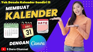 CARA MEMBUAT KALENDER DI CANVADESAIN SESUAI KEINGINAN [upl. by Lekym]