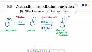 Nitrobenzene to benzoic acid [upl. by Atilahs]