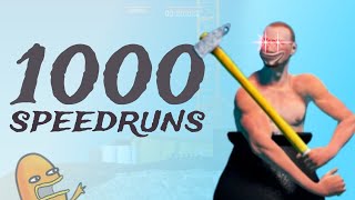 1000 Getting Over It Speedruns In A Single Video [upl. by Maire722]