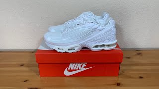 Nike Air Max Plus 3 TN Triple White CW1417100 2020 [upl. by Belac]