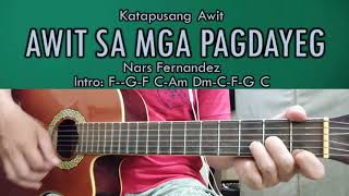 Awit Sa Mga Pagdayeg  Nars Fernandez  Guitar Chords [upl. by Airamat]