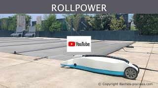 ROLLPOWER enroulement bâche a barre motorisation [upl. by Wilow]