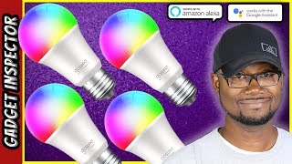 EASY SETUP Smart WiFi LED Light Bulbs  Works with Alexa amp Google Assistant [upl. by Airdnaed]