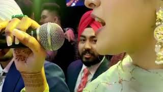 Baani Sandhu Singing At Neha Kakkar Marriage share this video [upl. by Nivlac]