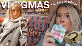 VLOGMAS Dag 17🎄Gave av jobben og plager Dennis [upl. by Ahsenaj327]