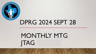 DPRG September 2024  Develop and Debug with JTAG Using VisualGDB [upl. by Amoeji]