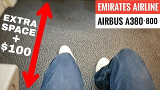 ✈️ EMIRATES Airline Economy Class Flight amp Food 🟥 Exit Row seat Airbus A380800 FRA DXB  Dubai [upl. by Benetta]