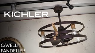 Kichler Cavelli Fandelier Ceiling Fan [upl. by Ytomit]