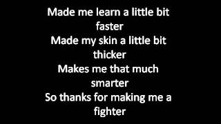 Christina Aguilera  Fighter Lyrics [upl. by Gautious]