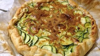 Torta Salata con Uova e Zucchine ricette con la pasta sfoglia [upl. by Ydeh]