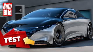 Mercedes Vision EQS 2020 erste Fahrt  Test  Elektro  Limousine  Info [upl. by Peppard]