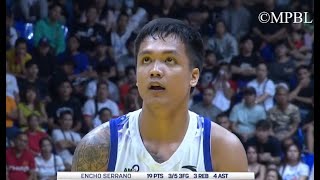 ENCHO SERRANO HIGHLIGHTS GAME 1 NORTH DIVISION FINALS SAN JUAN VS PAMPANGA [upl. by Towbin]