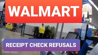 Walmart receipt check refusals [upl. by Lehsreh]