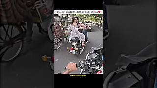 Cute girl Want A Ride with my sports bike🥰shorts bike rider cutegirl reaction sportsbike bmw [upl. by Lundin]