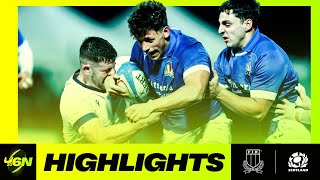 2024 U6N20  HIGHLIGHTS  ITALY V SCOTLAND [upl. by Ehpotsirhc]