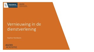 Nieuwigheden 2425  Vernieuwde dienstverlening AGODI [upl. by Attenyl]