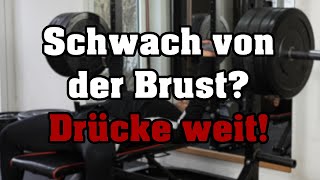 Bankdrücken warum du im WEITEN Griff trainieren solltest [upl. by Winslow]