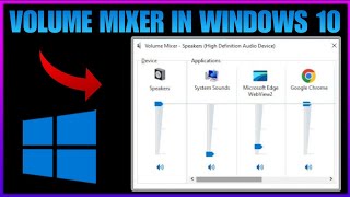 How To Open Volume Mixer In Windows 10  Techtitive [upl. by Hara]