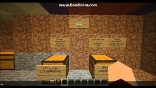 Minecraft Towny Lockette And Chest Shop Help [upl. by Bysshe]