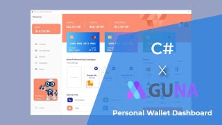 Dashboard C Winform  GunaUI Framework [upl. by Ailama601]