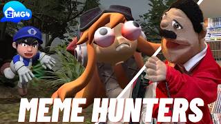 SMG4 MEME HUNTERS Reaction Puppet Reaction [upl. by Yanahc]