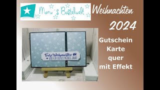 9 Wochen bis Weihnachten 2024  Gutscheinkarte quer mit Effekt [upl. by Yemar]