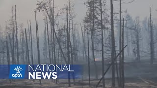 Jasper National Park and the townsite of Jasper evacuate due to Alberta wildfires  APTN News [upl. by Wera]