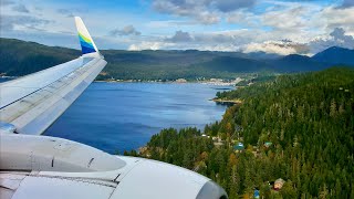 4K – Stunning amp Smooth Juneau Landing – Alaska – Boeing 737700 – JNU – N613AS – SCS Ep 740 [upl. by Aluap]