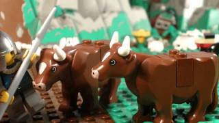 MOO COW III • LEGO Stop Motion Brickfilm [upl. by Nednyl19]