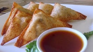 How to Make Potato Wontons and Spicy Dipping Sauce [upl. by Mullac]