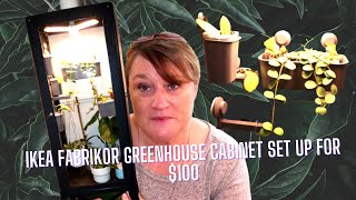 Ikea Fabrikor Greenhouse Cabinet Set Up for 100 [upl. by Sakhuja]