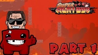 Super Meat Boy  Lets Play Deutsch Part 1 Jetzt wird es fleischig [upl. by Juxon]