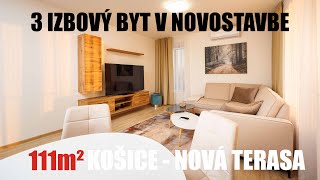 3 IZBOVÝ BYT V NOVOSTAVBE  NOVÁ TERASA NADŠTANDARDNÉ PREVEDENIE 81m2 s 30m2 LOGGIOU [upl. by Enilrahc]