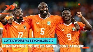 CIV VS SEYCHELLES 90 Eliminatoire Mondial 2026 la marée orange résumé de la rencontre avec les buts [upl. by Creath734]