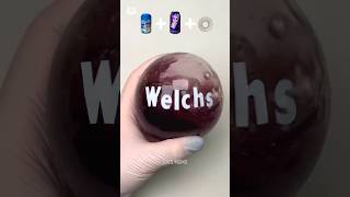 Welchs Mentos 🍇🫧 Silicone Balloon Squishy Experiment DIY  웰치스 테이프풍선 🍇🫧 만들기 실험   shorts [upl. by Yvette321]