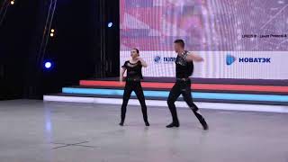 ROCKNSWINGCOM  🇷🇺 ERSHOV Mikhail  ZINCHENKO Maria  MC Free Style  World Cup Moscow 2019 [upl. by Ashien]