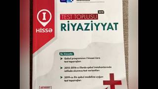 Riyaziyyat Test Toplusu 2018 1ci hissÉ™ cavablar [upl. by Yellas]