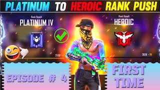 Platinum to Heroic in BR solo vs solo episode  4  Free Fire  Little Player [upl. by Urien]