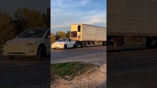 Tesla Model Y Towing A Trailer [upl. by Doralynn]