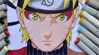 Como Desenhar o Naruto Modo Sennin  Passo a Passo  Drawing Naruto Sennin [upl. by Angi249]