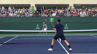 Roger Federer vs Diego Schwartzman Practice Clip 4 [upl. by Akiam]