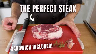 How To Make PERFECT Entrecote Ribeye Steak at Home Like a Pro Chef [upl. by Arlynne]