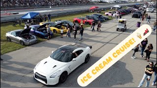 ICE CREAM CRUISE  Roll Racing Drag Racing Burnouts and Wrecks [upl. by Alicea289]