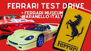 Visiting the Ferrari Museum and Taking a Ferrari Test Drive in Maranello Italy [upl. by Okier]