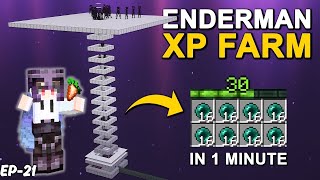 EP21  Best Enderman XP Farm Tutorial  Minecraft Survival Series 121 [upl. by Wells]