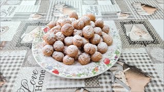 Castagnole di Carnevale ricetta facileCarnival castagnole easy recipe [upl. by Isaak]